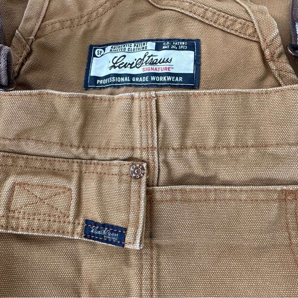 Levi’s Strauss Professional Grade Workwear 100%Cotton Coveralls Tan Men’sW44 L32 - Picture 8 of 9